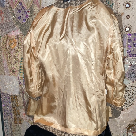 Tan, Brown abstract pattern 2 designer rust & rhinestone buttons - Picture 3 of 3